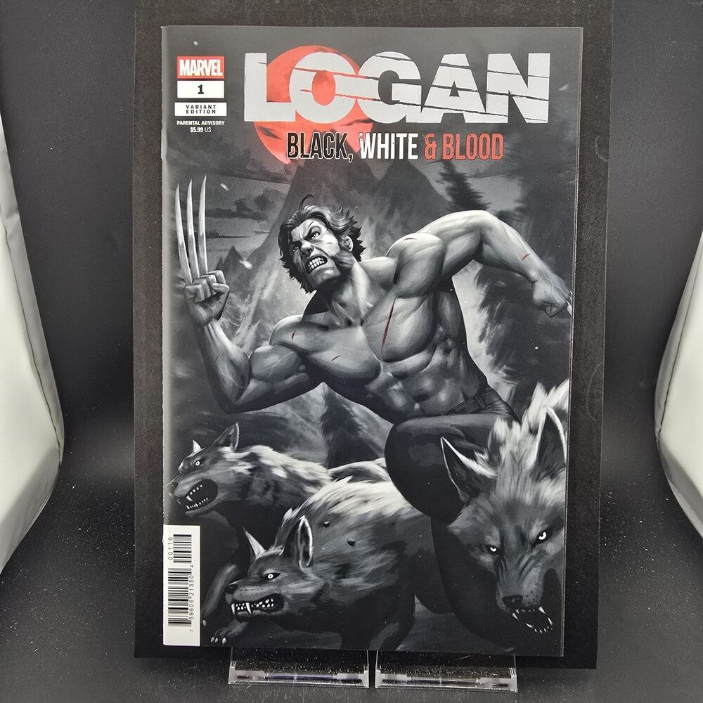 Logan Black White Blood 1 1:25 Woo-Chul Lee Incentive Variant Marvel 2026 NM